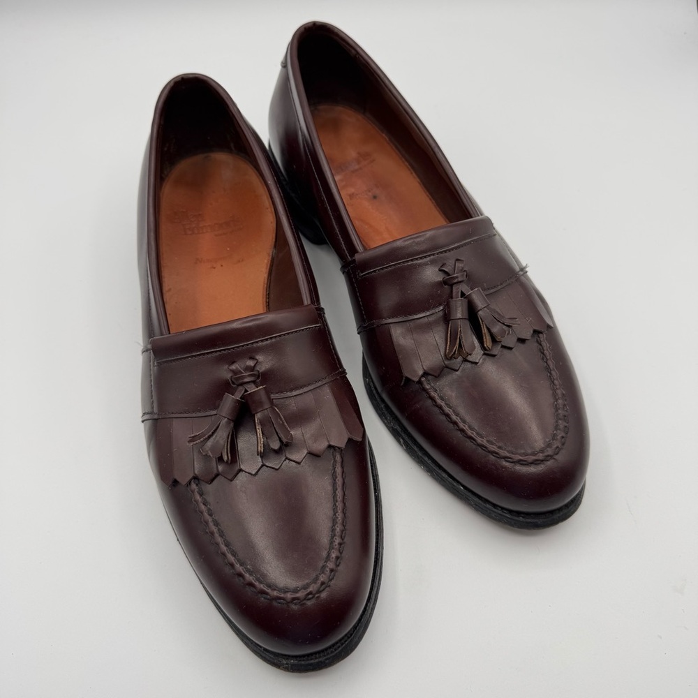 Allen Edmonds Newport Brown Tassel Loafers Dress Shoes 9.5D